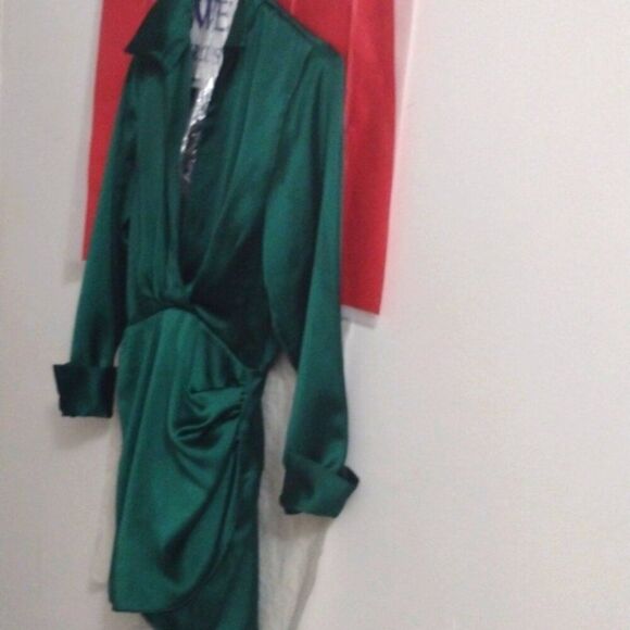 ZARA Heavy Satin Effect Dress NWOT size xs - Picture 15 of 16